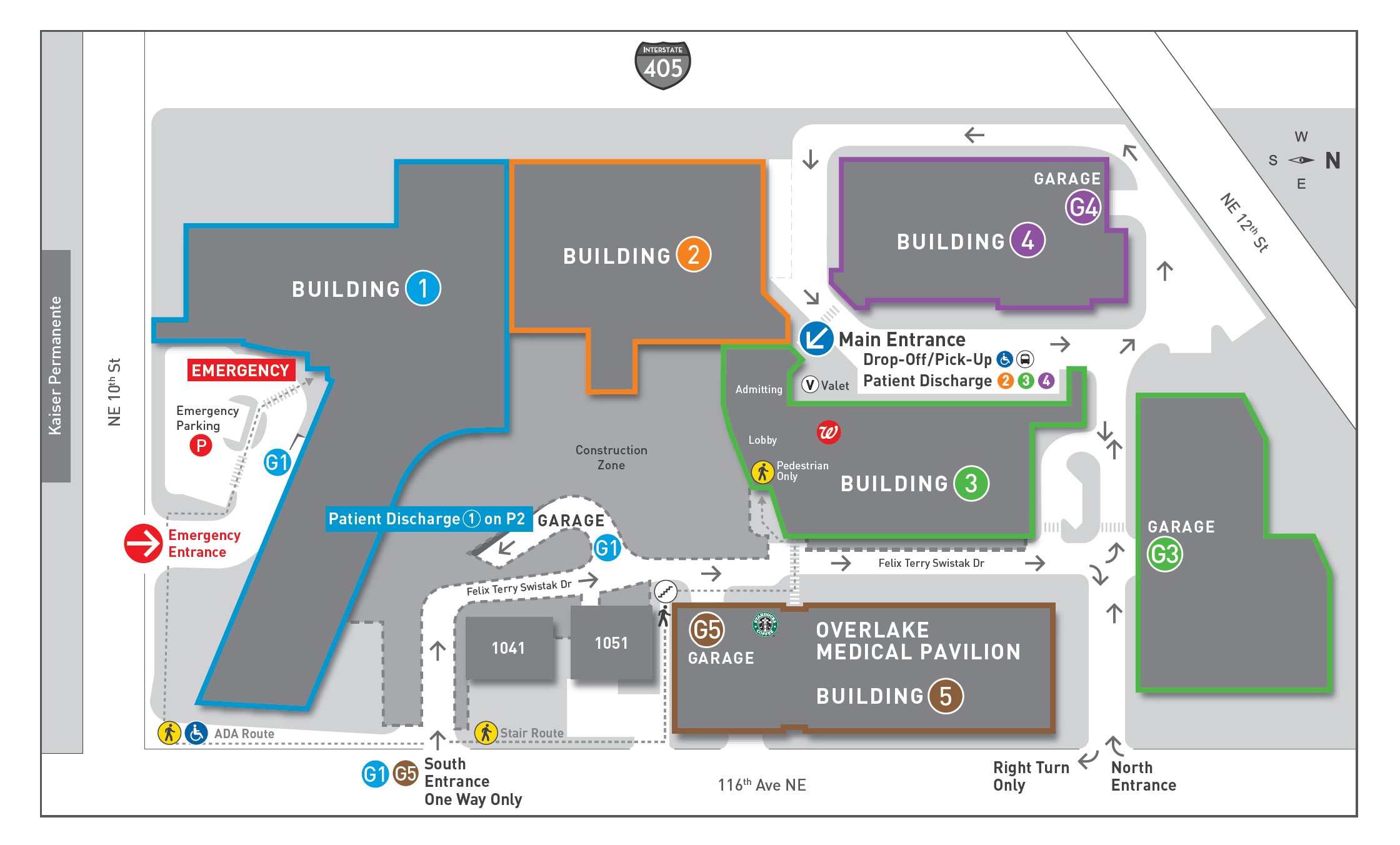 Campus Map & Parking | Overlake Medical Center & Clinics