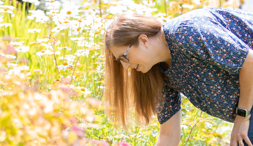 Julie-in-her-garden