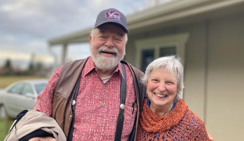 Judy and Jim smiling.