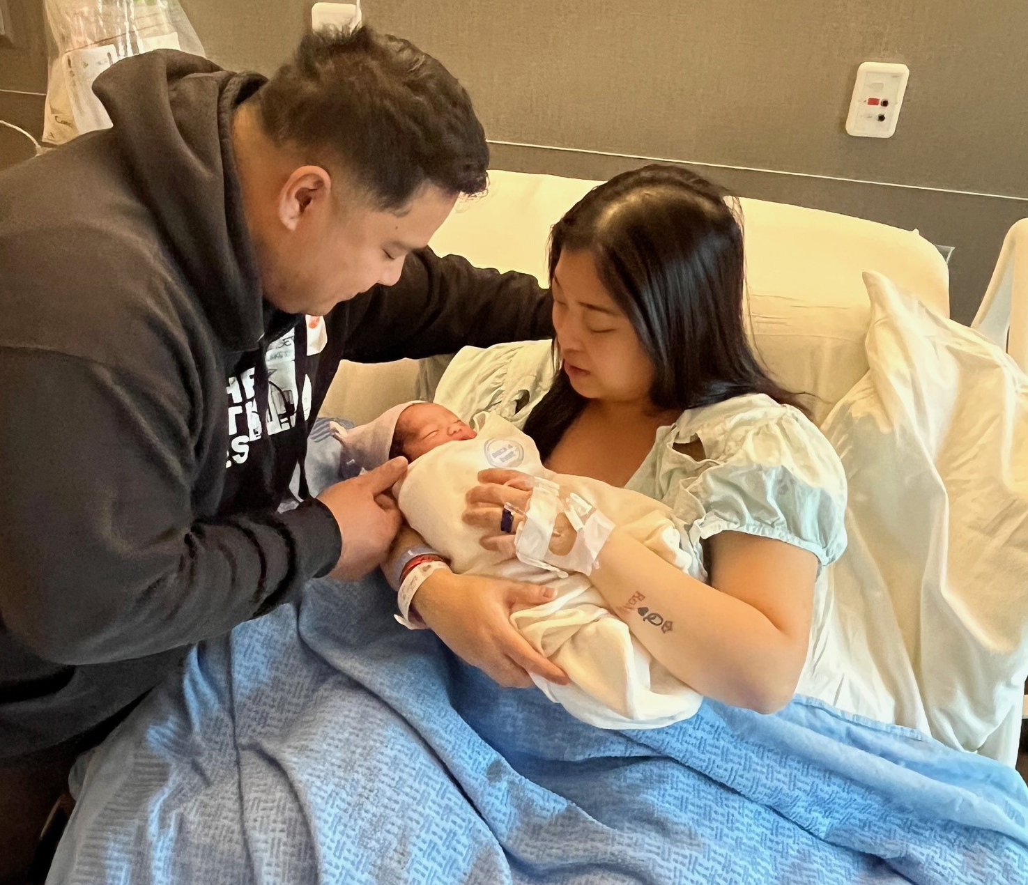 Overlake welcomed its first baby of 2024 within the first hour of 2024.