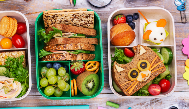 School lunch bento boxes.