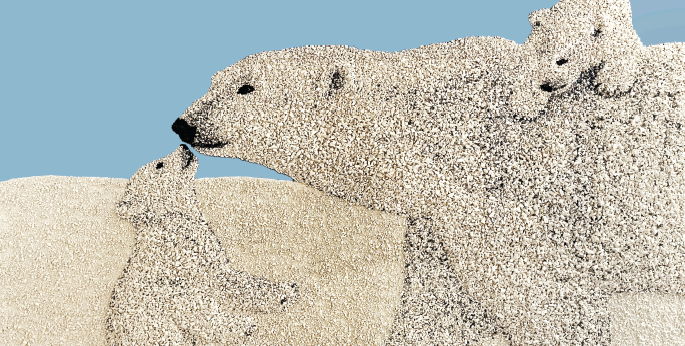 Polar bear artwork