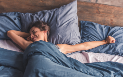 woman wakes from restful night