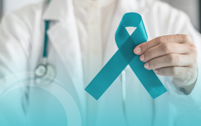 Cervical cancer awareness ribbon