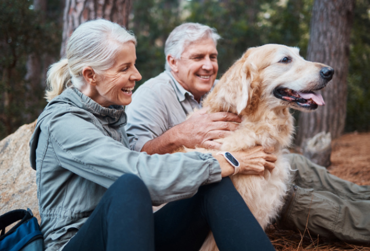 Advance Care Planning image of a couple and their dog